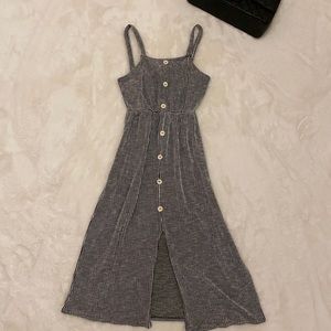 Striped sun dress ☀️🖤🤍 Size small